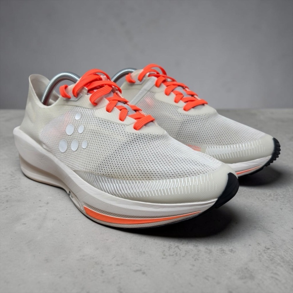 Craft CTM Ultra 2 Running Shoes Mens 10 White Orange Lightweight Ud Foam Sneaker